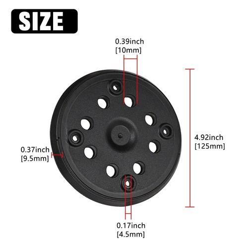 125 mm Klett Schleifteller für Bosch Exzenterschleifer PEX 270 A / AE, 8 Löcher - Bild 6 von 10