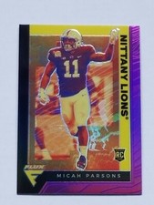 MICAH PARSONS 2021 Chronicles Draft Flux Purple Prizm RC Cowboys 01/49 SSP  READ