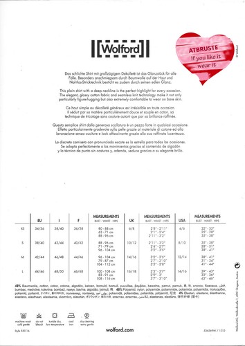 Wolford Miami Shirt • M • black ... Shirt mit großzügigem, rundem Dekolleté - Bild 7 von 7