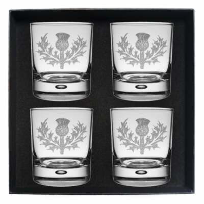 Art Pewter MacKenzie (Seaforth Highlanders) Clan Crest Whisky Glass Set of 4