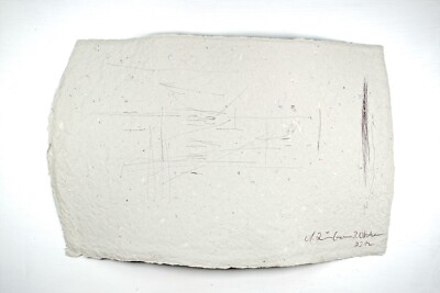 Tuschezeichnung Sisyphos handgeschöpftes Papier Prof em Loeschner-Gornau o03#
