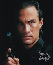 STEVEN SEAGAL signed autograph 20x25cm HARD TO KILL in person autograph COA