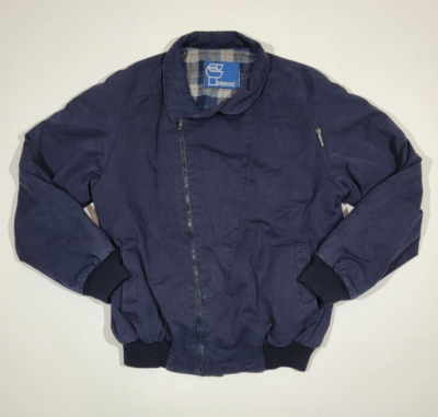 Faramaz Vintage 80s French Bomber Jacket Dark Blue Men's XL Faramaz Vintage 80s French Bomber Jacket Dark Blue Men's XL