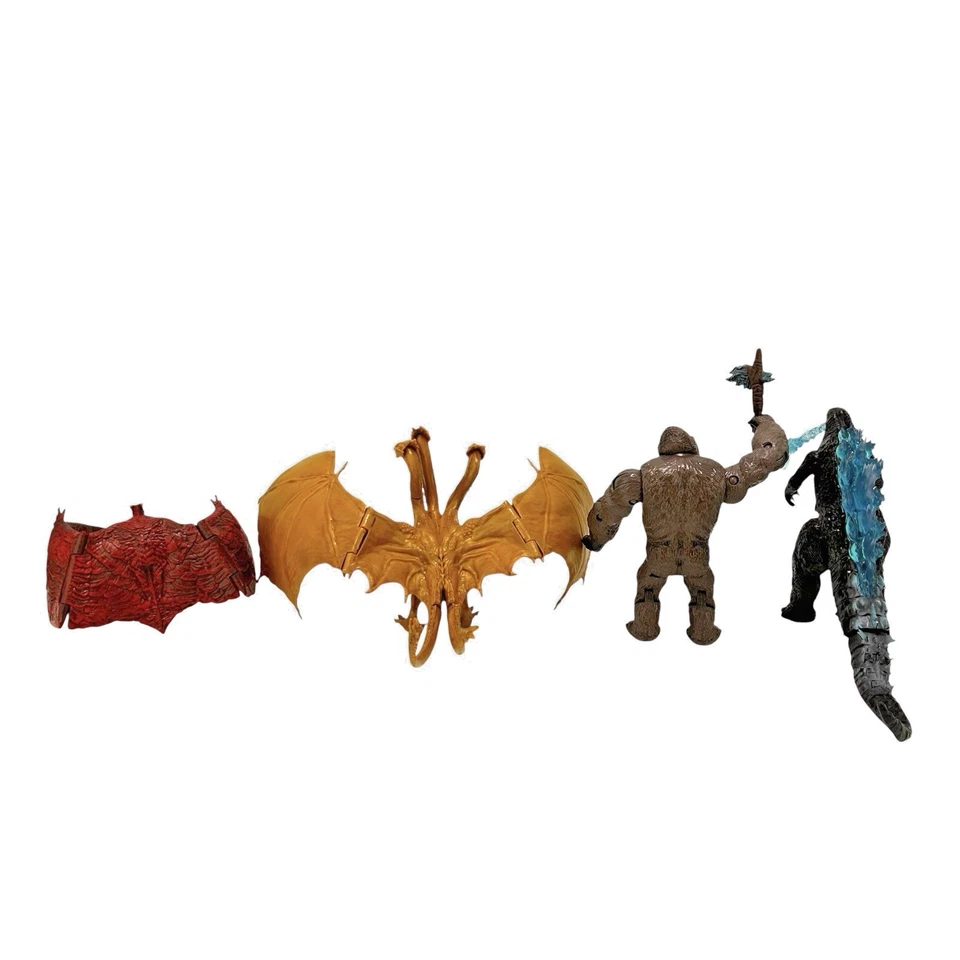 Lote de figuras Godzilla Rey de los Monstruos Godzilla, King Kong, Rodan, Ghidorah Foto 3 de 4
