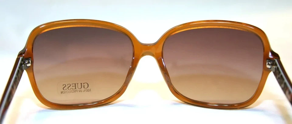 Gafas de sol Guess para mujer GU7382-47F-60 marrón cuadradas NUEVAS auténticas 100 % UV Foto 3 de 4