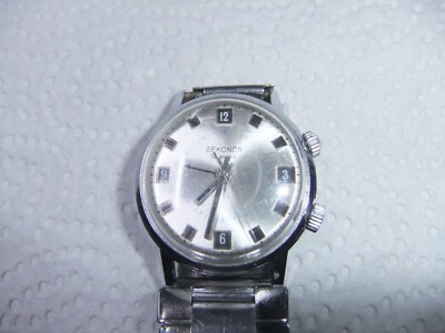 Herrenuhr SEKONDA , 18 Jewels , mit Weckfunktion