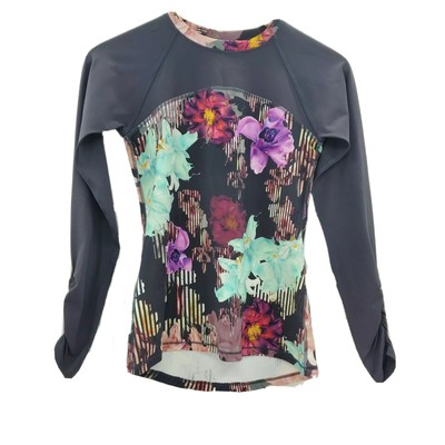 calia by carrie underwood women's plus size long sleeve zip up rash guard