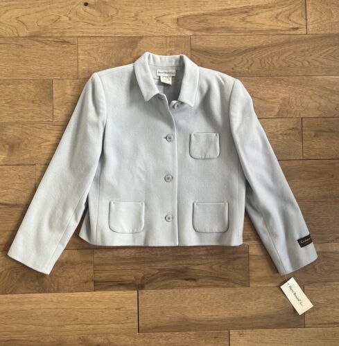 Harve Benard Wool Cashmere Classy Blazer Jacket  Lined Size 10 - Afbeelding 1 van 5