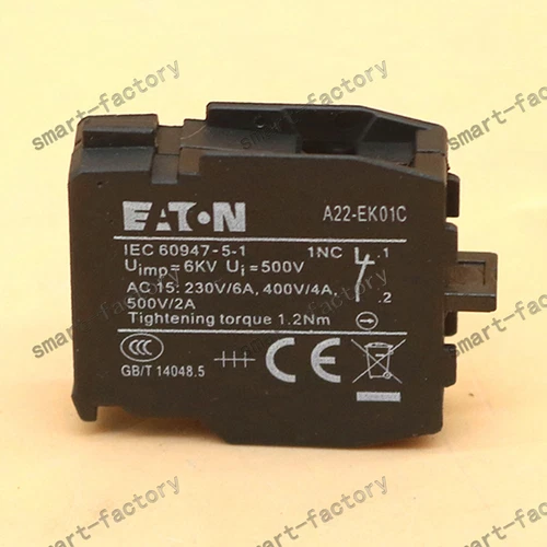 10PC new eaton MOELLER Contact Block A22-EK01C Fast Delivery