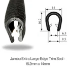 Jumbo Extra Large Edge Trim Seal - 16.2mm x 14mm