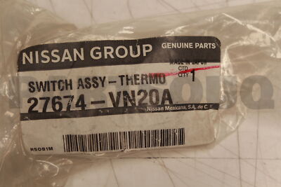 27674VN20A Genuine Nissan SWITCH ASSY-THERMO 27674-VN20A | eBay