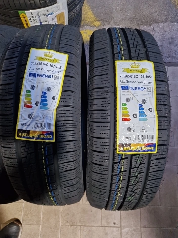 4 PNEUMATICI FURGONE 205/65 R16C 107/105T IMPERIAL 8PR CARICO GOMME  4 STAGIONI  - Immagine 3 di 3