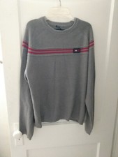 Abercrombie And Fitch Medium A92 Muscle Men's Gray And Red Pullover Sweater