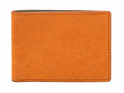 FOSSIL Bronson FPW Bifold Wallet Geldbörse Medium Orange Orange