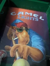 Vtg Joe Cool Camel Ash Tray Pool Table Man Cave Barware Advertising