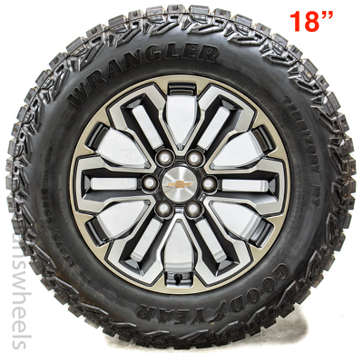 chevy　スタッドレスタイヤ 4 New Chevy Silverado Avalanche Factory OEM Satin Graph 18” Wheels
