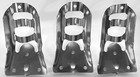 3 Pack Usa Made Flagpole Brackets for 3/4" Flag Pole 16ga Plated Steel