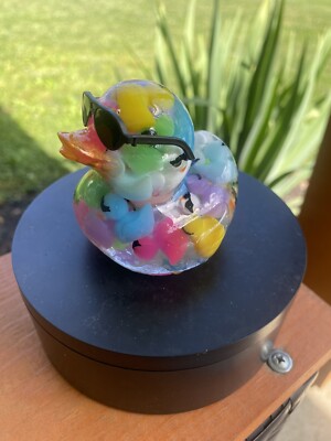 Sunglasses Duck, Mini Sunglasses Duck In Resin Duck decor Cheer Cruise Jeep Fan