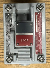 ALLEN-BRADLEY 800H-1AH7 STOP PUSH BUTTON STATION W/800H-1HZX7 *USED-GUARANTEED*