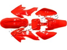 Juego De 4 Cubiertas De Plástico Estilo CRF Para Honda CRF50/CRF110 - Color Rojo, Protección Extra