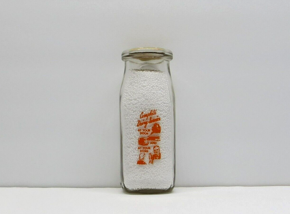 GUILFORD NY DAIRY Scarce MILK BOTTLE Antique CHENANGO COUNTY NEW YORK