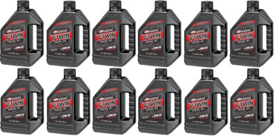 12 1qt Quart Bottles Maxima V-Twin 20W-50 Full Synthetic Motorcycle Engine Oil