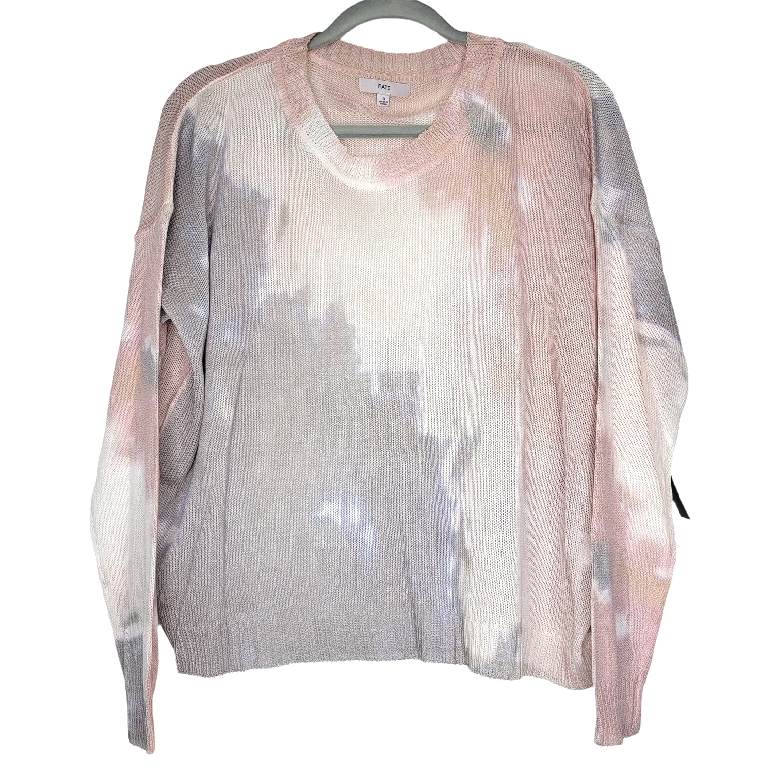 FATE Tie Dye Crew Neck Pullover Sweater S | eBay