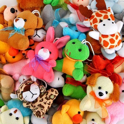 5er Set Mini-Safari-Kuscheltiere – Je 12 Cm, Mit Schlüsselanhänger, Für Deko & Partygeschenke