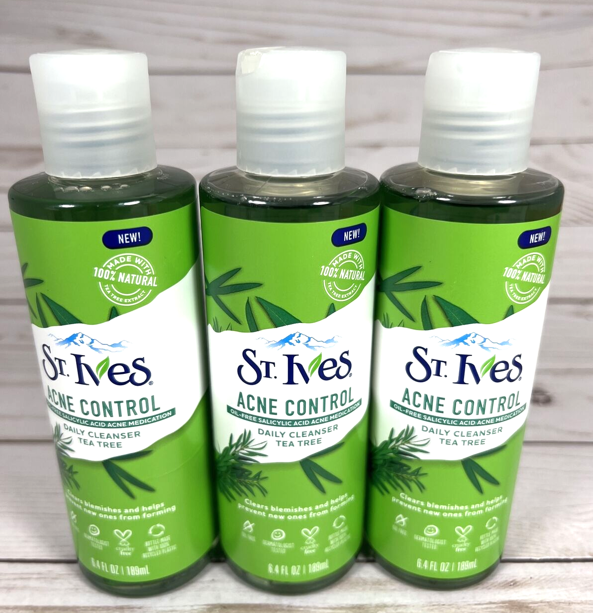 St. Ives Acne Control Daily Facial Cleanser Tea Tree Paraben Free 6.4oz