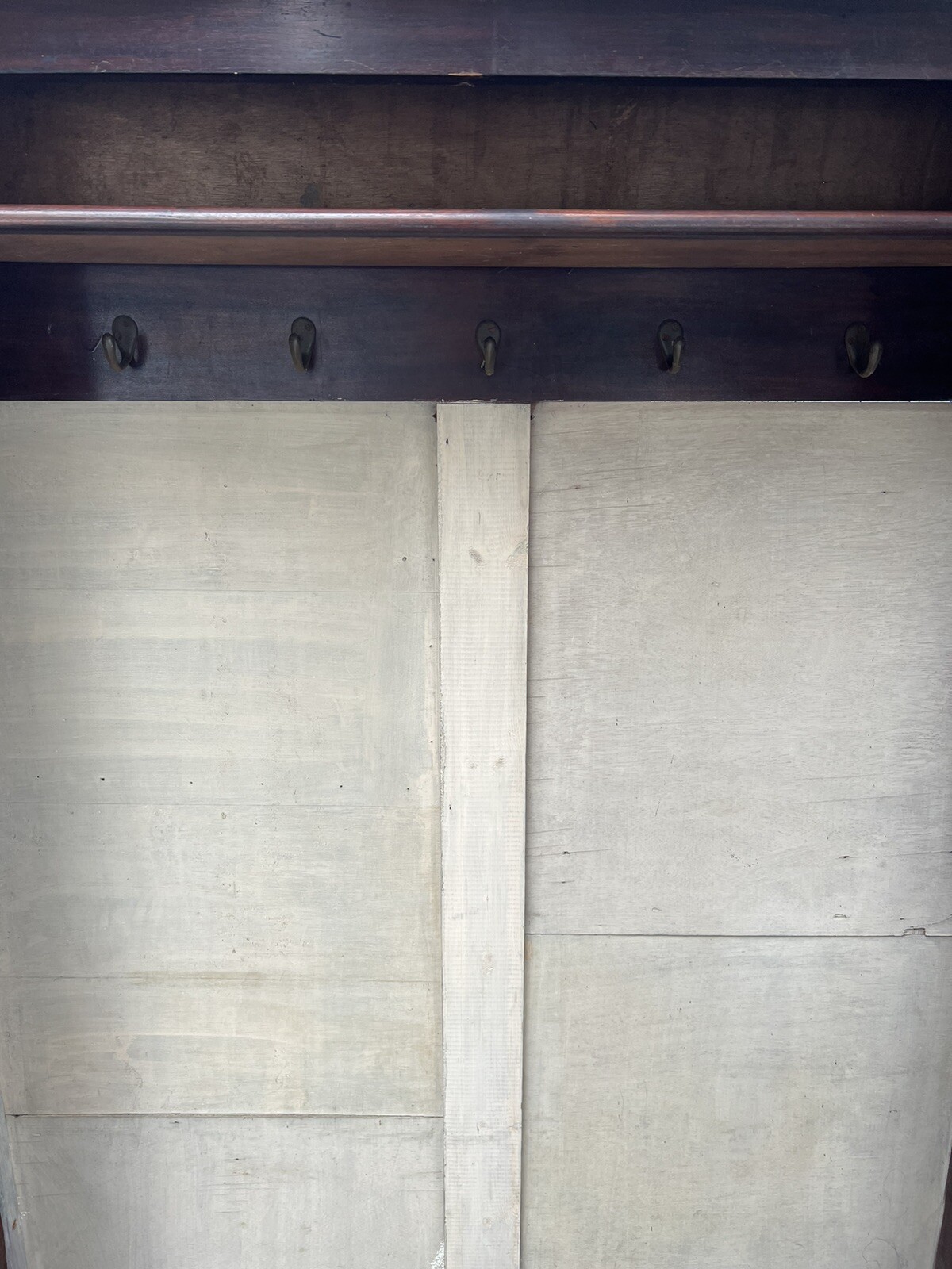 Antique Tall Narrow Cupboard Storage Hall Bathroom Pantry Country House