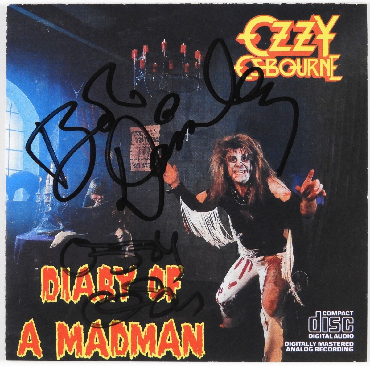 Ozzy Osbourne JSA Autograph Signed CD Bob Daisley Diary Of a