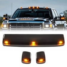 For Chevy Silverado GMC 2500HD 3500HD 2015-2019 Amber Cab Roof Marker LED Lights