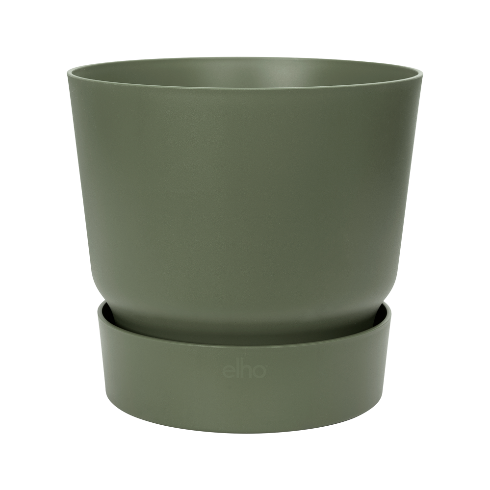  Greenville Round INDOOR Pot & Base GREEN 25cm - Image 2