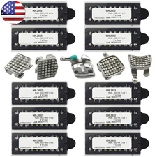 Dental Orthodontic Brackets Roth 022 Metal Ortodoncia Braces 345 Hook Monoblock