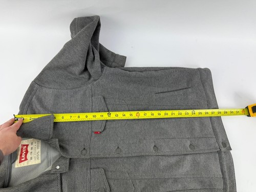 Levis Mens Gray Soft Shell Fleece Jacket Size XXL - Picture 5 of 5