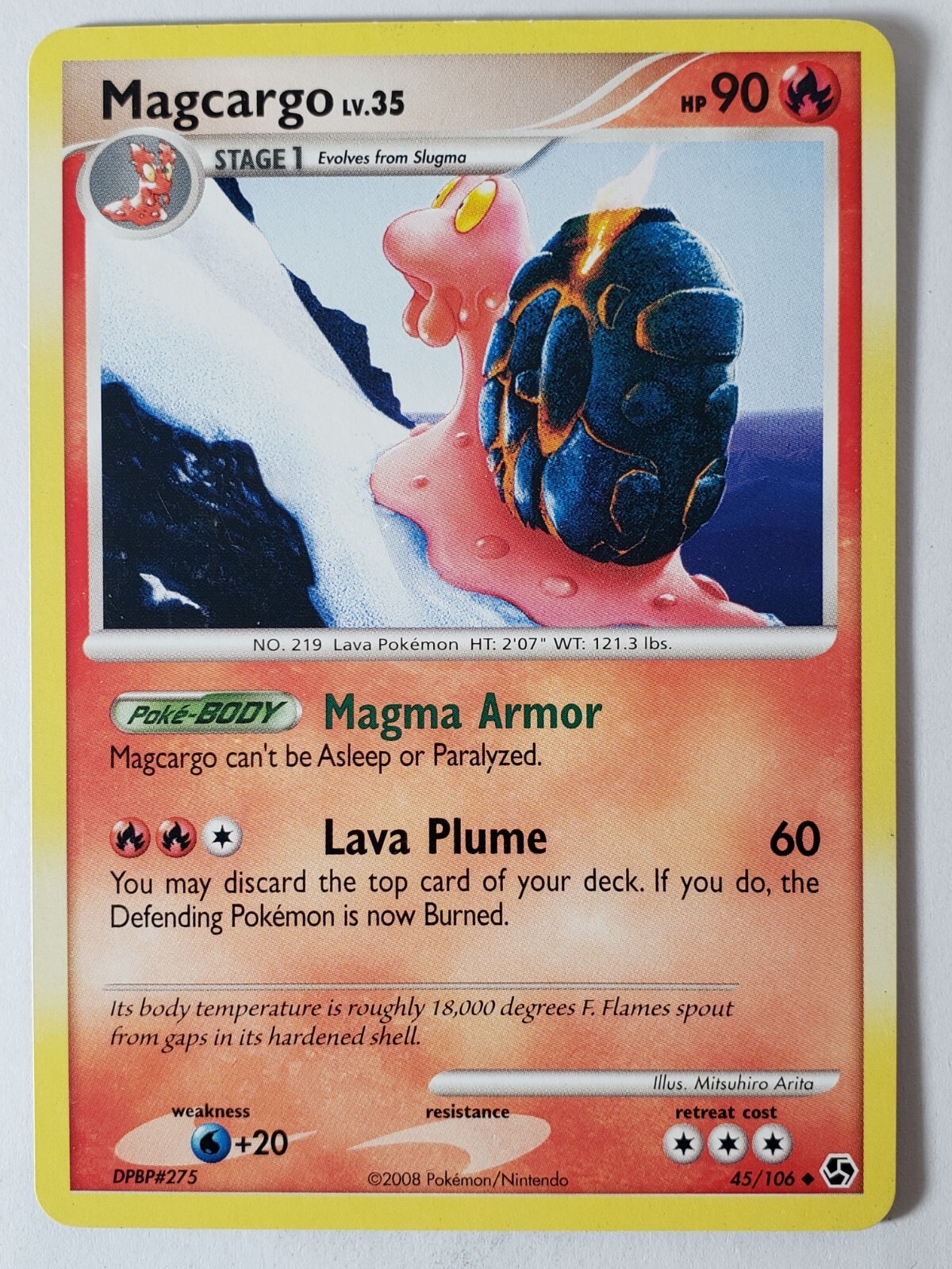 Magcargo 45/106 LP - Great Encounters Pokemon Card - $2 Combined Shipping