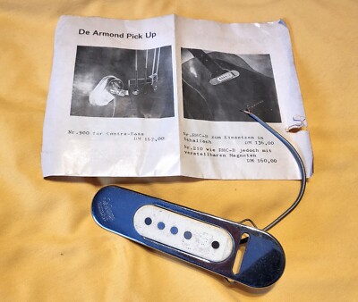 Vintage 1960s De Armond RHC-B Soundhole Guitar Pickup 