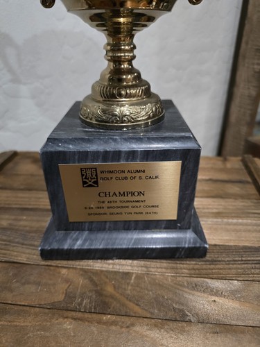1989 Tournament Whimoon Alumni Brookside Course Champion Marble Trophy - Picture 8 of 10
