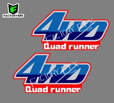 Non-OEM Quadrunner LT-4wd Gas tank Decals Stickers fits Suzuki lt250 Quad runner
