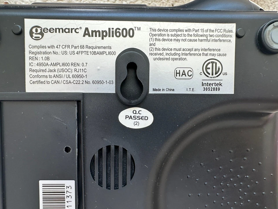 Teléfono de respuesta a emergencias Geemarc Ampli600 teléfono de una sola línea 4950A alarma remota Foto 3 de 4