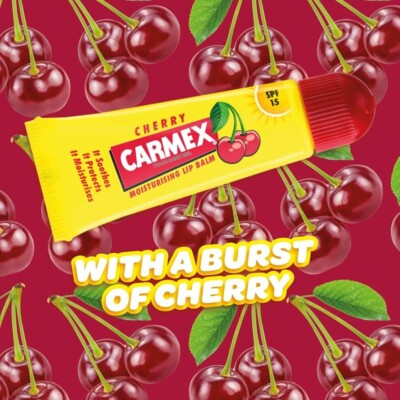 Carmex Cherry Tubes   12ct for Ultimate Lip Protection