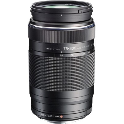 Reconditioned OM SYSTEM M.Zuiko Digital 75-300mm f/4.8-6.7 II Zoom Lens Model
