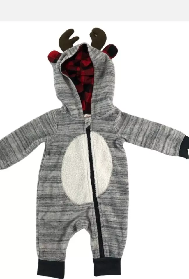 Cat and jack reindeer onesie clearance