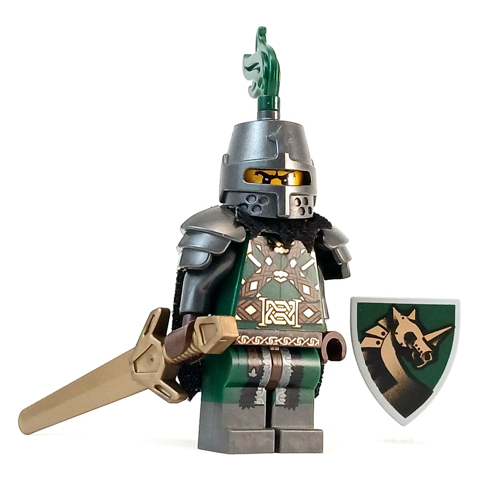 Lego Castle Frightening Stallion Knight Minifigure LOTR Dwalin CMF Horse Paladin - Image 4 of 4