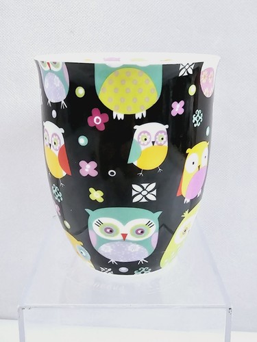 Owls Mug By Creative Tops Ceramic Mug Coffee Tea Cup 4.25" Colorful Black - Picture 3 of 9