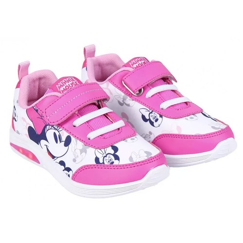 Disney Minnie Girl's Band Mouse Athletic Shoes With LED Lamps 4982