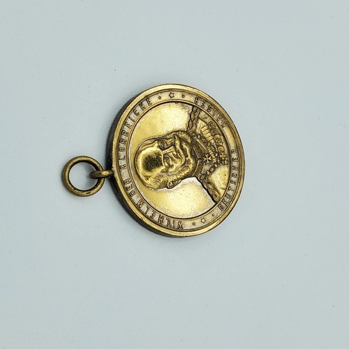 German Kaiser Wilhelm medal military veteran Bavaria Lichtenfels award brass old - Picture 4 of 12