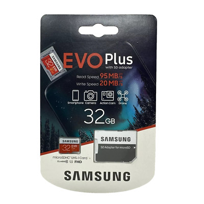 Samsung EVO Plus 32GB Micro SDHC Flash Memory Card 95MB/S - NEW !!!