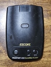 ESCORT PASSPORT 4500 SUPER WIDE LASER Radar Detector UNTESTED No Power Adapter
