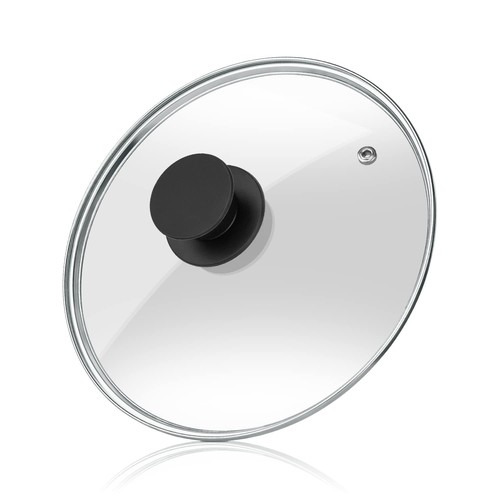 Pan Lid 9 Inch - Tempered Glass Pot Oven Safe Replacement for Frying Wok Skillet